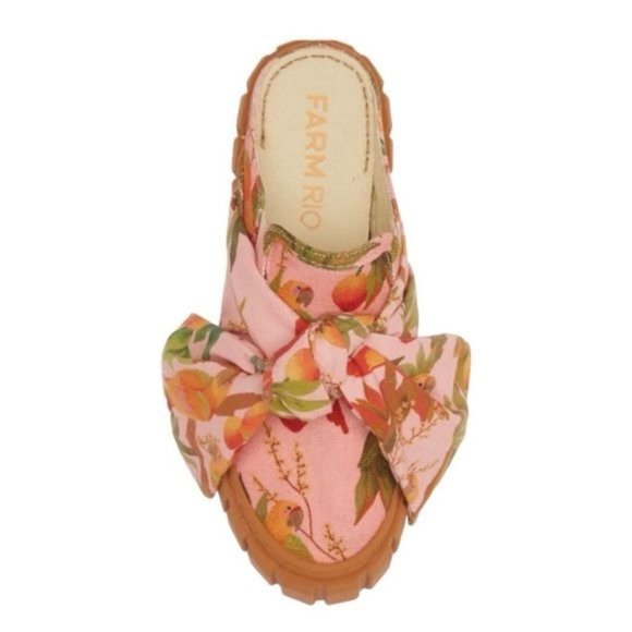 FARM RIO Womens Mango Trees Mule Sneaker With Bow EUA 9 / EUR 40 - Picture 2 of 11